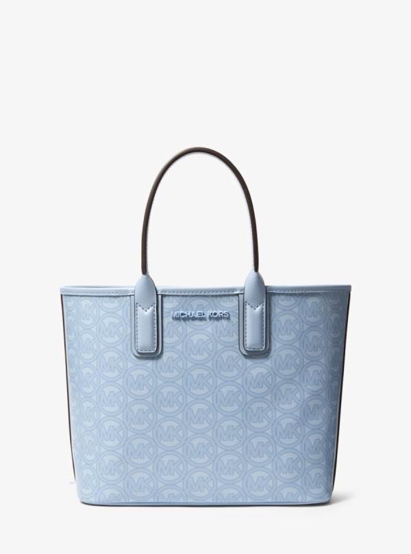 Damske Prenosná Taška Michael Kors Jodie Small Logo Jacquard Modre - Kabelky Michael Kors Outlet | EXGIU-8052